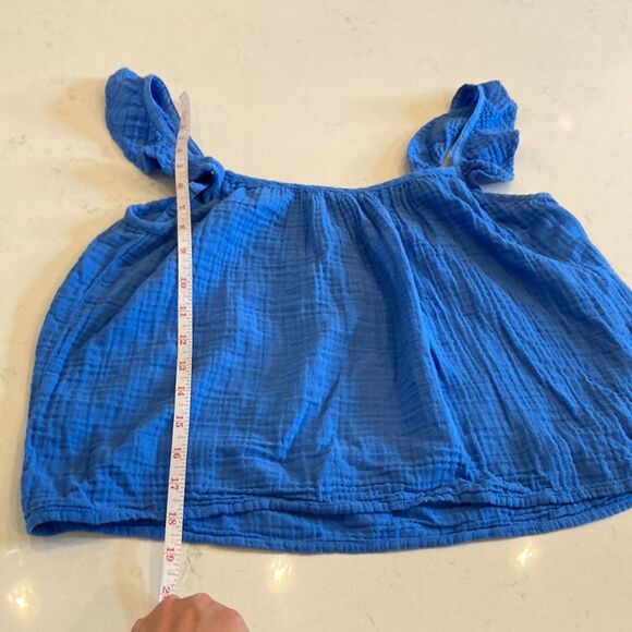 Xirena 100% Cotton Gauze Deep Wave Blue Starla Cami Top XS - Picture 5 of 8